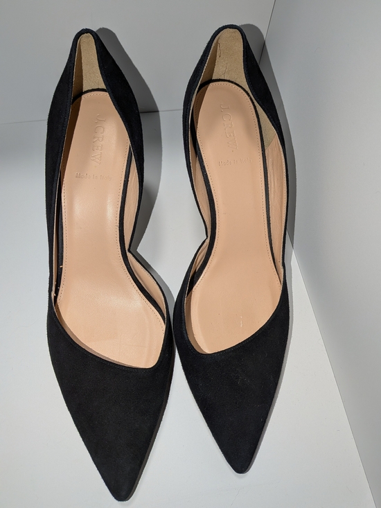 J. Crew Shoes - J. Crew Collette Black Suede D'Orsay Kitten Heel Shoes